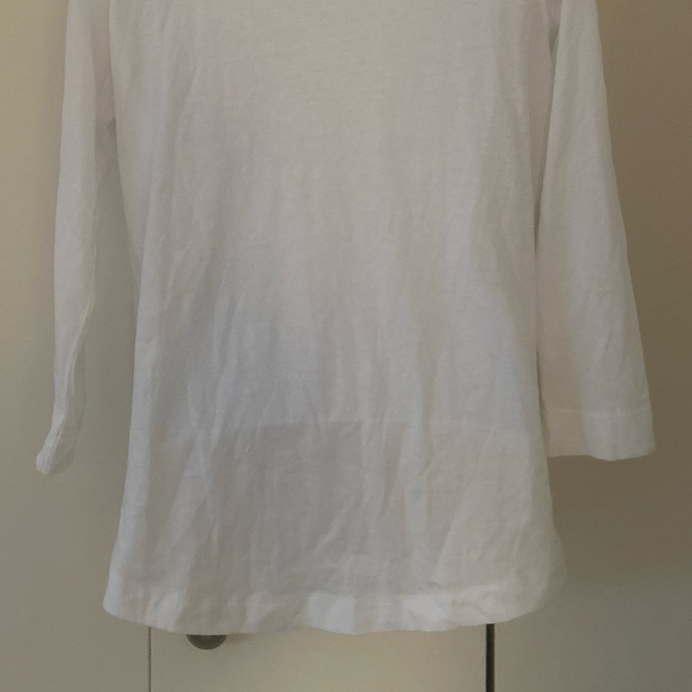 Ralph Lauren Cotton lace embellished half button top S - Picture 4 of 9